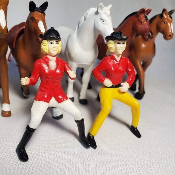 Funrise Horse Figures Play Farm Animal Toy Vintage Lot - Picture 2 of 11